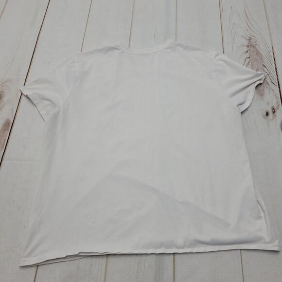 Vuori feather shirt T-Shirt white short sleeve crew - Picture 6 of 7
